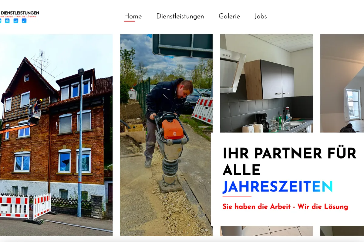 Website homepage design