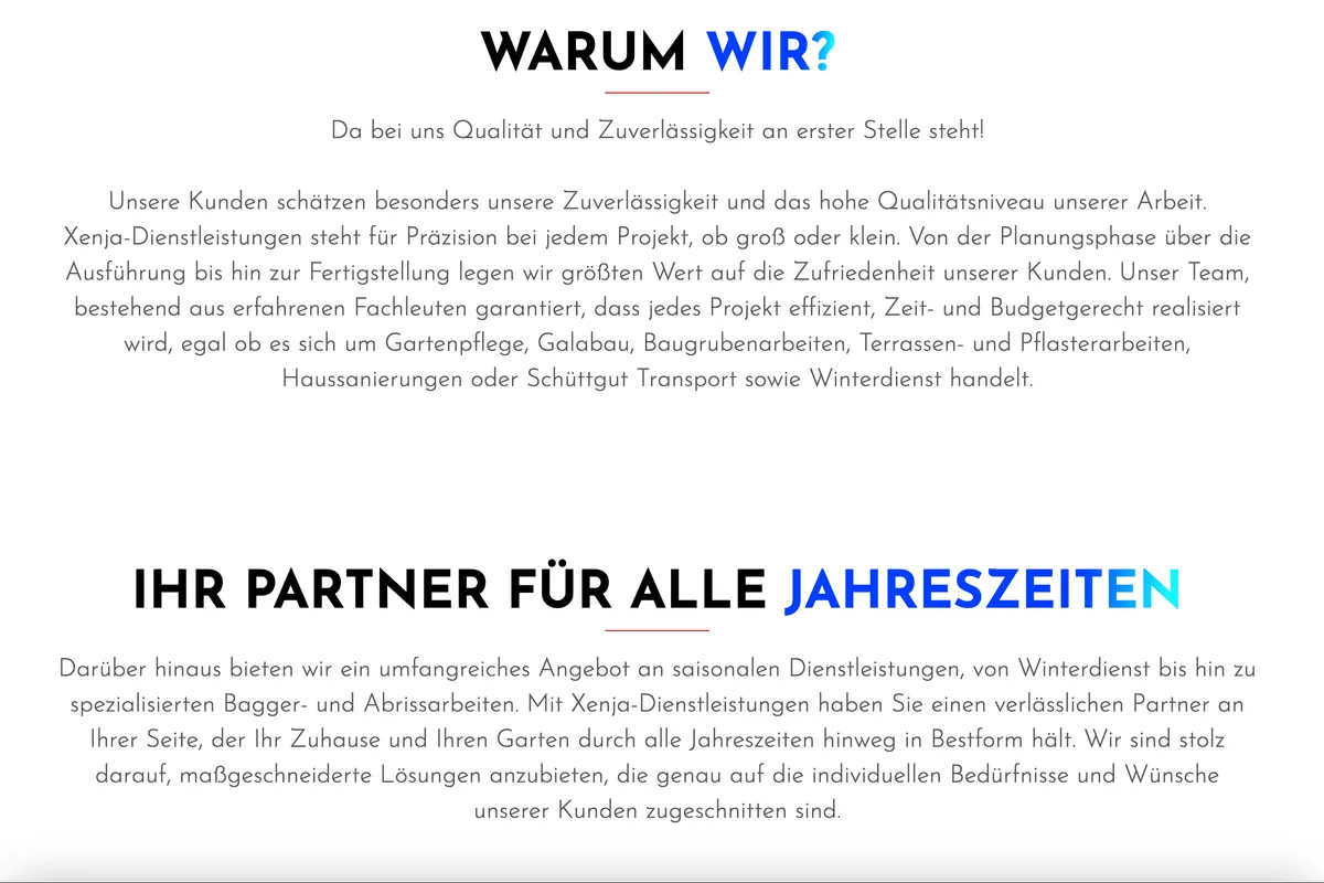 Homepage alternative view